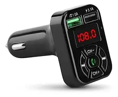 FM-модулятор Havit HV-FM807BT, Black, від прикурювача, Bluetooth 5.2, microSD / USB / AUX / FM передавач (87.5-108МГц)