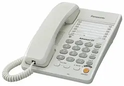Б/В Телефон Panasonic KX-TS2363RUW, White, записна книжка на 10 номерів, спікерфон, роз'єм для гарнітури