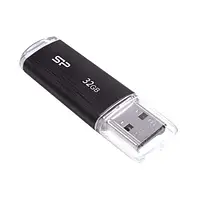 Флеш накопичувач USB 32Gb Silicon Power Ultima U02, Black, USB 2.0 (SP032GBUF2U02V1K)