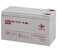 Батарея для ДБЖ 12В 9Ач LogicPower, LPM-GL12-9AH, AGM гелевий, ШхДхВ 151x65x100 (6563)