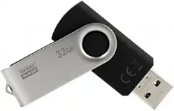 Флеш накопичувач USB 32Gb Goodram UTS3, Black/Silver, USB 3.2 Gen 1, до 60/20 МБ/с (UTS3-0320K0R11)