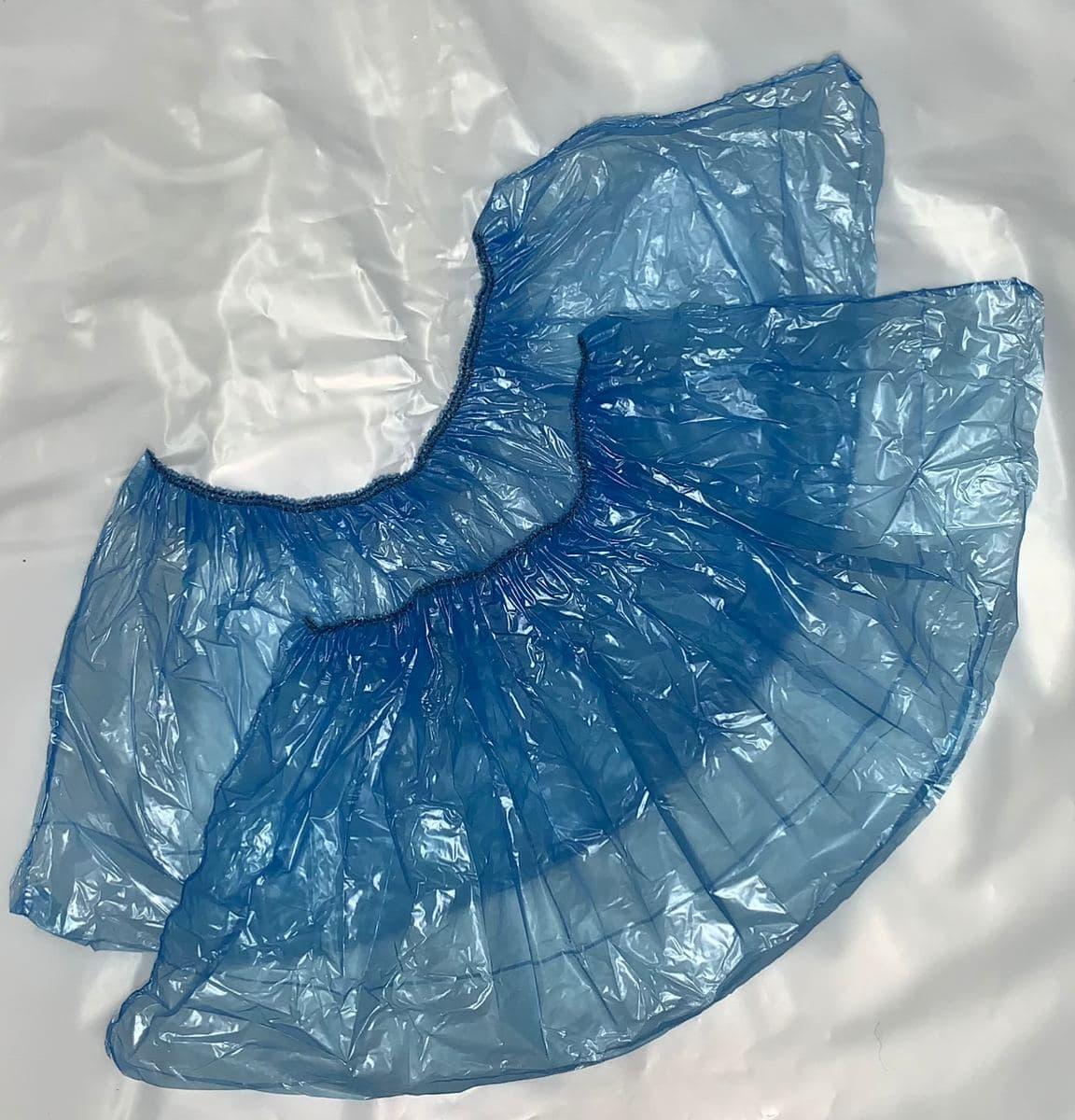 Бахіли 5 г/пара, сині, поліетиленові, розмір 400х140 мм, щільність: 22 мкм (фасування 100 шт./50 пар)