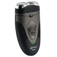 Електробритва Новий Харків НХ-9525 Спорт Black, 5W, роторна, сухе гоління, 2 головки для гоління, плаваючі подвійні леза,