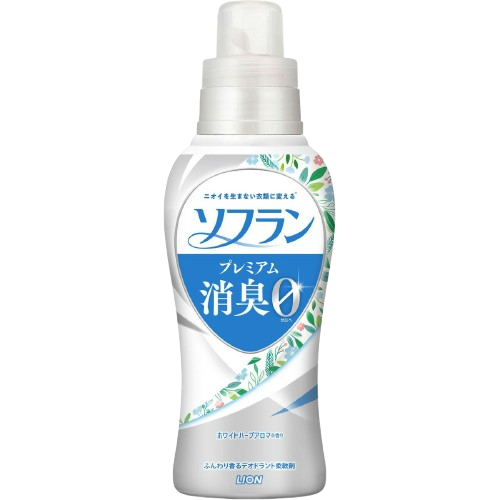 Кондиціонер для білизни Lion Soflan Premium Deodorizer Zero, аромат трав, 550 мл (320340)