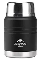 Термос для їжі Naturehike Stew beaker NH20SJ041, 304 сталь, 0.5 л, чорний