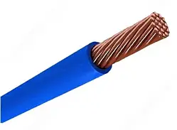 Кабель електричний Мега-Люкс ГОСТ ПВ-3-2.5 ізоляція не підтримує горіння синій 100м