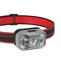 Ліхтар налобний Titanum H08, Grey, 110 Лм, акумулятор (500 mAh Li-ion), Type-C, IPX3 (TLF-H08)