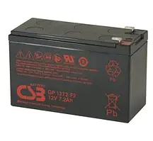 Акумуляторна батарея CSB, 12V, 7.2 Агод, AGM, F2, 151x100x65 мм, 2.2 кг (GP1272F2)