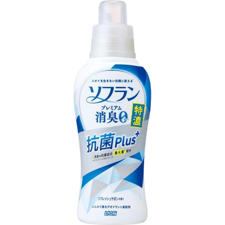 320586 Кондиціонер для білизни Lion Soflan Premium Deodorant Antibacterial Plus з ароматом жасмину та акватики, фото 1