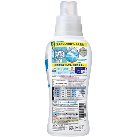 320586 Кондиціонер для білизни Lion Soflan Premium Deodorant Antibacterial Plus з ароматом жасмину та акватики, фото 2