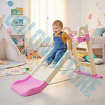 Гірка пластикова Долоні 140 см. (0140/17) Бежево-рожева, фото 2