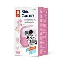Камера миттєвого друку ColorWay Kids, Pink, 0.3Mp, 2.4" LCD екран, microSD, акумулятор 1500 mAh, Type-C (CW-PHP01P)