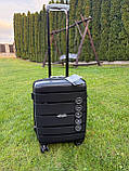 Валіза дорожня МАЛА (ручна поклажа) 55x39x21см 38л на 4х подвійних колесах WINGS HWF03 S 3 КОЛЬОРИ, фото 4