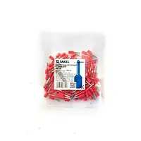 Наконечник кабельний штирьовий втулковий з ізоляцією 1мм.кв червоний 100шт