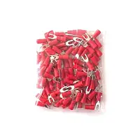 Накінечник вилковий з ізоляцією латунний луджений SV 1.25-4 0.5-1.5мм.кв під болт 4 100шт