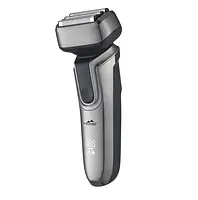 Електробритва Monte MT-5011, Grey, 5W, сіткова система гоління, сухе гоління, відкидний тример, живлення від акумулятора, IPX7,