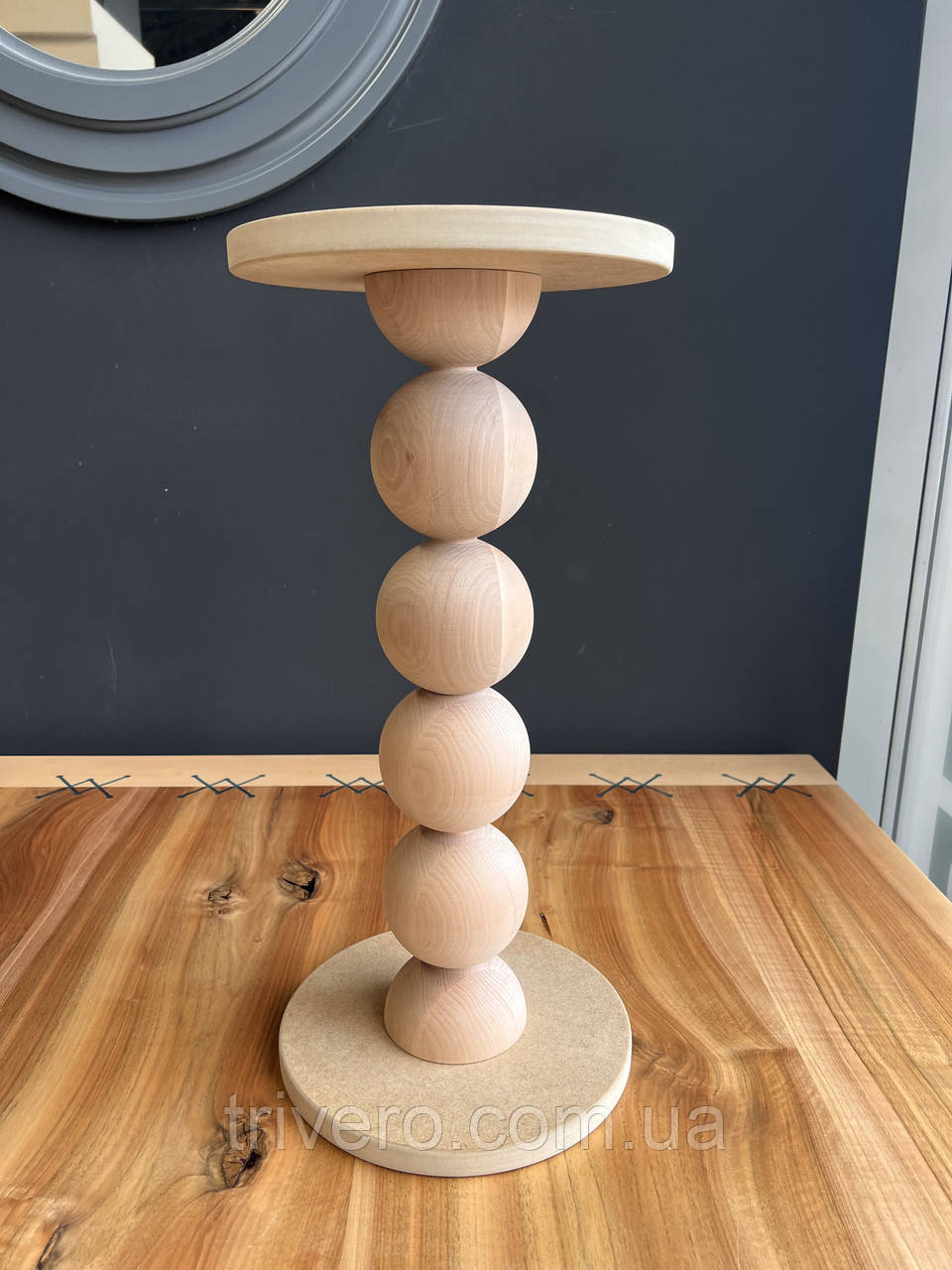 Центральна опора з платформою для столу кулі  H.538 D.100 / Високі Кулі - 19, фото 1