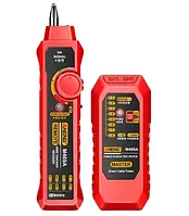 Тестер кабельний Aneng M469A, Red, RJ45 / RJ11, крона (6F22)