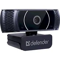 Веб-камера Defender G-Lens 2590 QHD, Black, 3.7 Mp, відео 2560x1440, збережене зображення 2160x1440, мікрофон, кут огляду 86.1°,