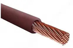 Кабель електричний Мега-Люкс ГОСТ ПВ-3-1 ізоляція не підтримує горіння коричневий 100м