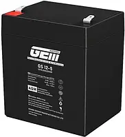Акумуляторна батарея GEM Battery, 12V, 5 Агод, AGM, M6, 90x90x105 мм, 1.6 кг (GS 12-5)