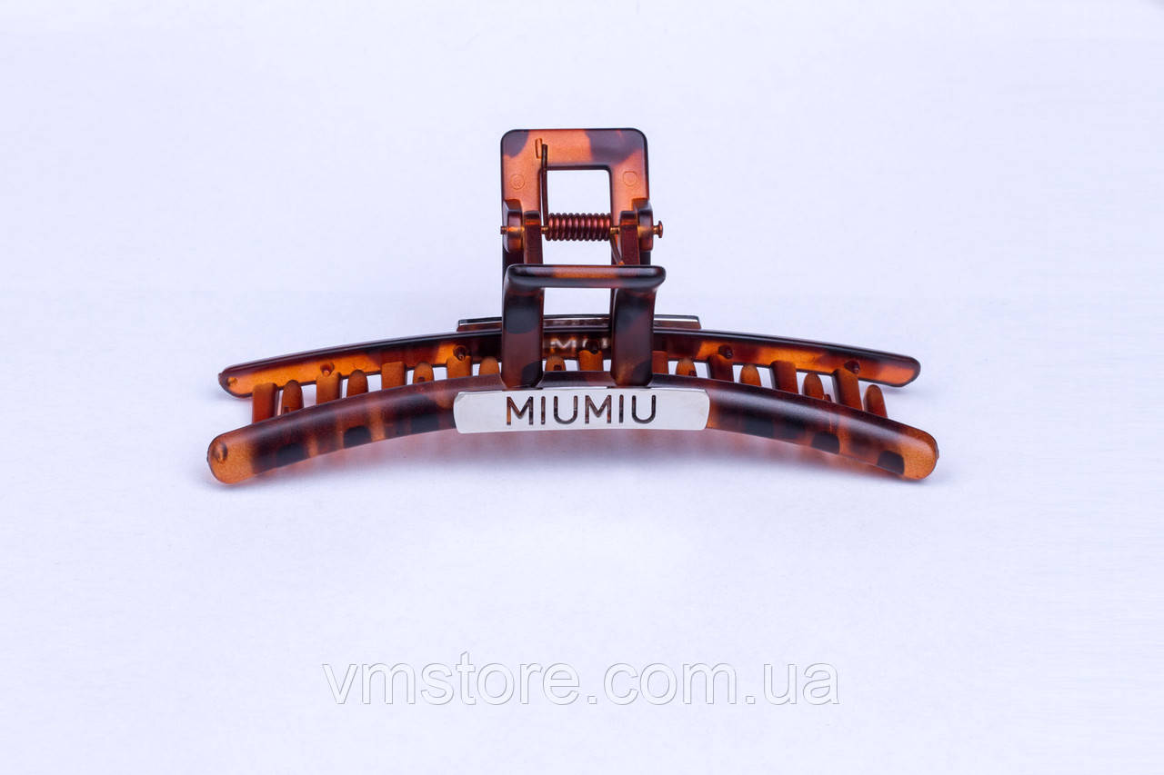 Шпилька крабік для волосся, краб коричневого кольору, фото 1