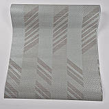 Шпалери вінілові на флізеліні 0.53 × 10.05 м Marburg 11505, сіро-бежеві — для вітальні, спальні, кабінету, фото 4