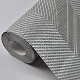 Шпалери вінілові на флізеліні 0.53 × 10.05 м Marburg 11505, сіро-бежеві — для вітальні, спальні, кабінету, фото 5