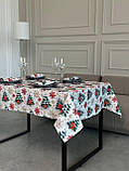 Скатертина водовідштовхувальна новорічна, Турецька, WATER PROFF (Під замовлення, або стандартний розмір), фото 10