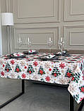 Скатертина водовідштовхувальна новорічна, Турецька, WATER PROFF (Під замовлення, або стандартний розмір), фото 7