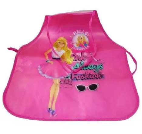 Дитячий фартух водонепроникний "Barbie", рожевий