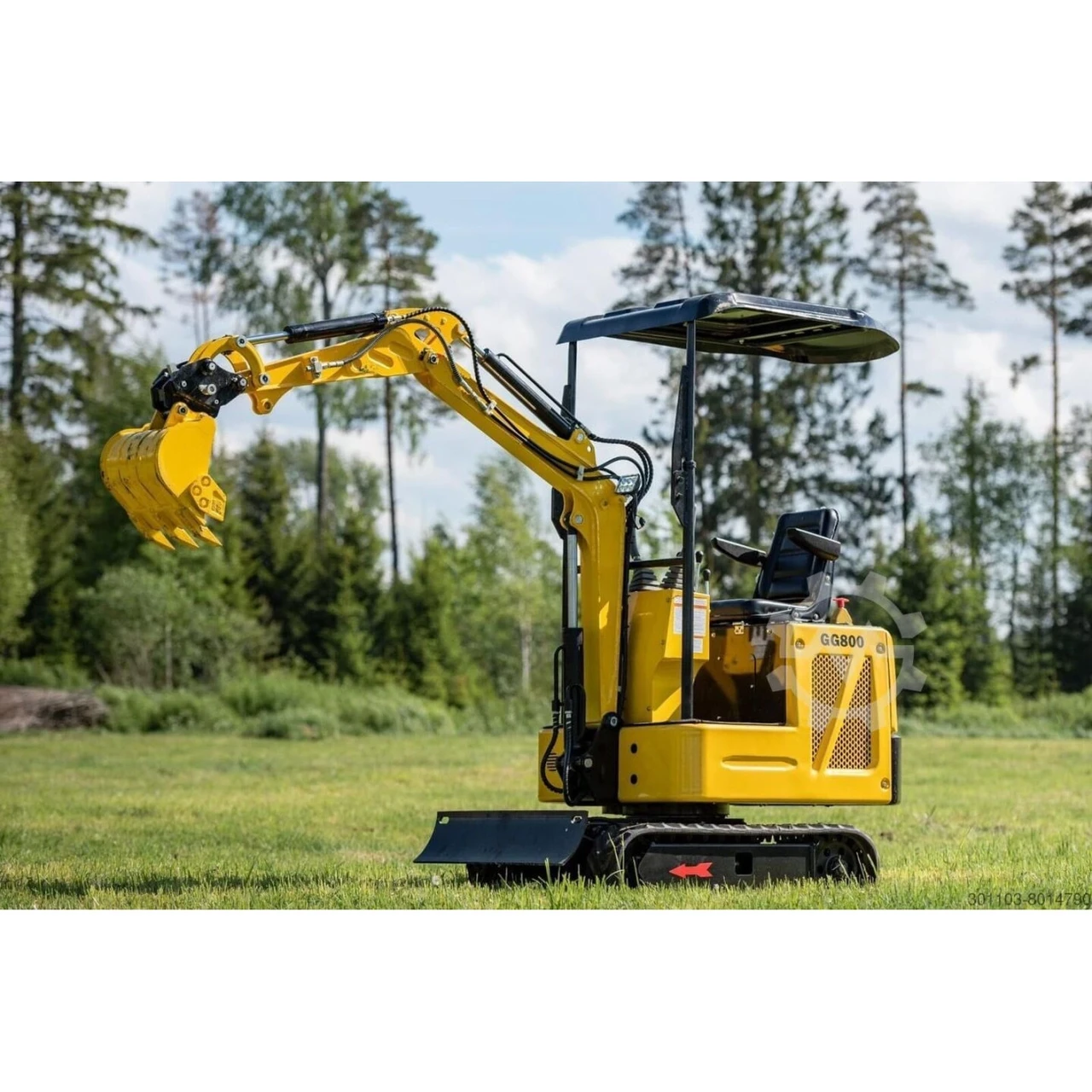 Мініекскаватор Gunter Grossmann GG800. Надзвичайно компактна та маневрена модель, фото 1