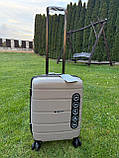 Валіза дорожня МАЛА (ручна поклажа) 55x39x21см 38л на 4х подвійних колесах WINGS HWF03 S 3 КОЛЬОРИ, фото 3