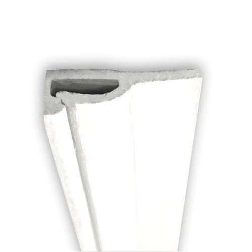 Профіль пластиковий для натяжних стель - ПВХ «Прищіпка» (стельовий) білий, фото 1