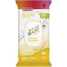Вологі серветки для тварин Beaphar Pet Wipes для вух та очей 30 шт.