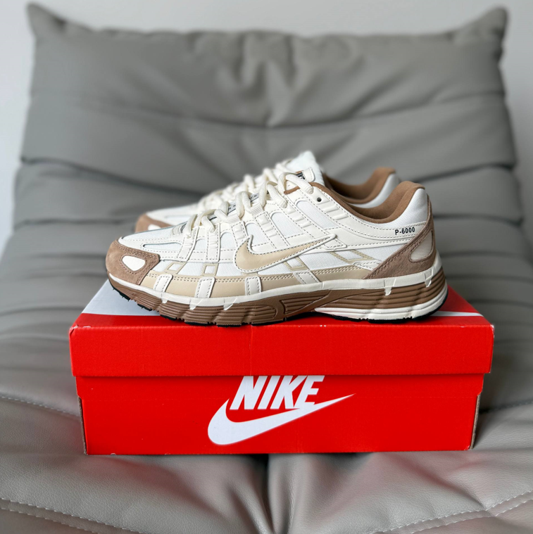 Термо кросівки чоловічі Nike P-6000 Beige Найк П6000 бежеві утеплені осінь тепла зима, фото 1
