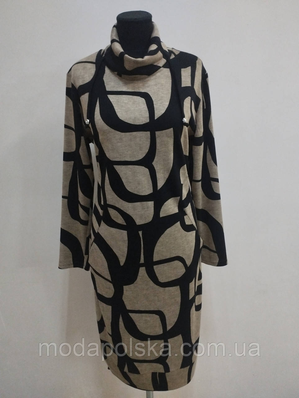 Трикотажне плаття осінь-зима., фото 1