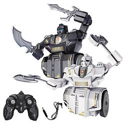 Інтерактивний бойовий робот JJRC R33 з пультом | ІЧ-керування, світло, звук, стрільба, танці