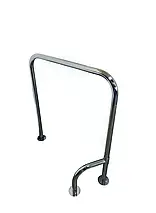 Поручень для інвалідів в туалет П-подібний з поворотною ніжкою 360°, нержавіюча сталь (Ø 32- 800х700 мм), PSU-05, фото 3