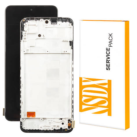 Дисплей XIAOMI Redmi Note 12 (4G) (2023) (IPS) Service Pack з чорним тачскрином та рамкою, фото 1