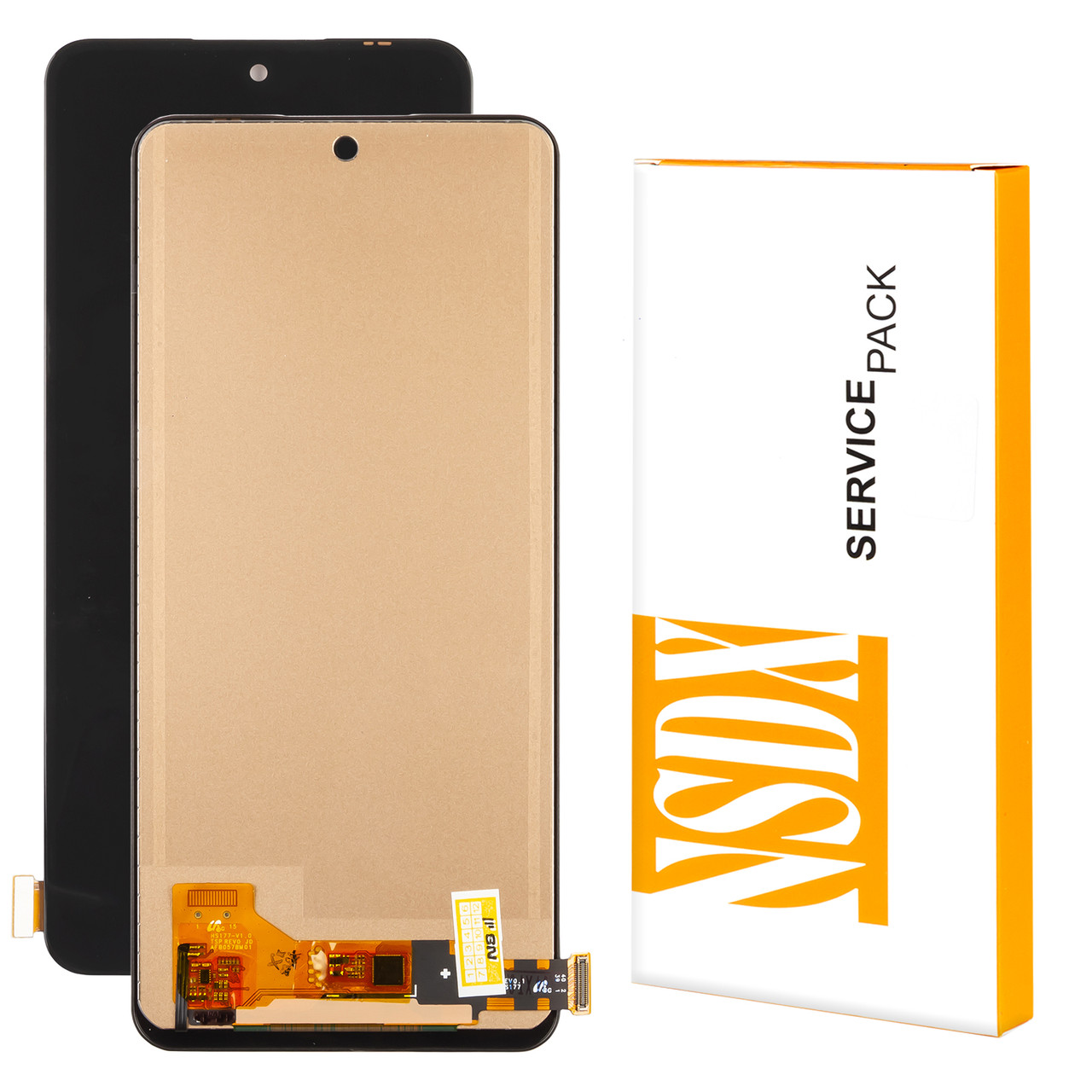 Дисплей XIAOMI Redmi Note 12 (4G)/Note 12 (5G)/Poco X5 (5G) (2023) (IPS) Service Pack з чорним тачскрином