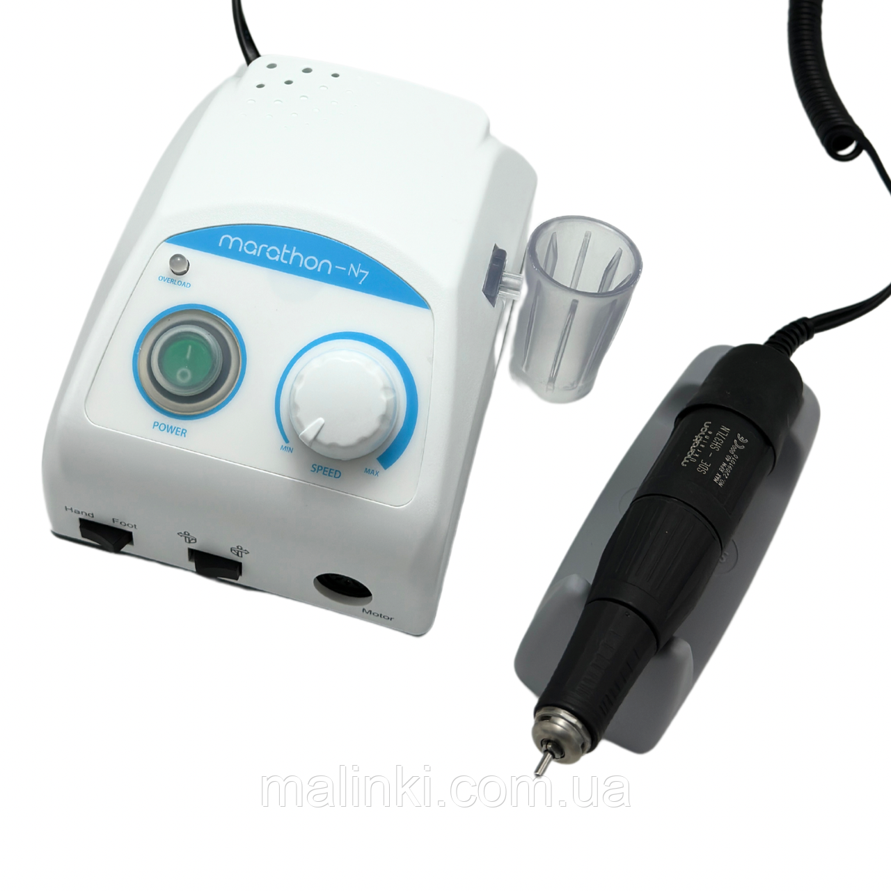 Фрезер для педикюру N7 з ручкою SH37LN 40000 об./хв. 100 Вт, фото 1