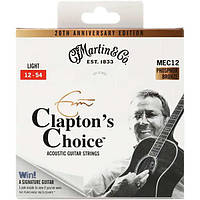 Струны Martin MEC12 Eric Clapton Phosphor Bronze Light 12-54