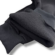 Штани спортивні чоловічі теплі тринитка манжет пеньє Nike, розмір 46-54, чорні, 05453, фото 2