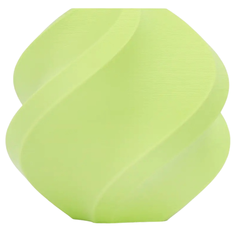Пластик без котушки Bambu Lab PLA Matte Apple Green (11502), Refill, 1.75мм, 1кг, 315м, 190-230°C, Світло-Зелений філамент для 3Д, фото 1