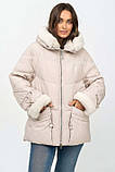 Куртка-пуховик великих розмірів з хутром Plus Size Mishele 46-56 (UKR 46/48-58), фото 2