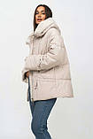 Куртка-пуховик великих розмірів з хутром Plus Size Mishele 46-56 (UKR 46/48-58), фото 5
