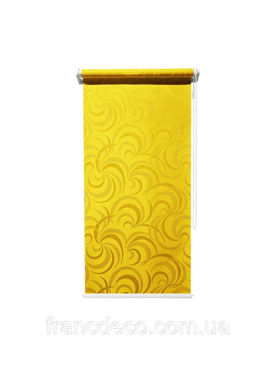 Рулонна штора Фестиваль колір лимон висота виробів 160см., фото 1