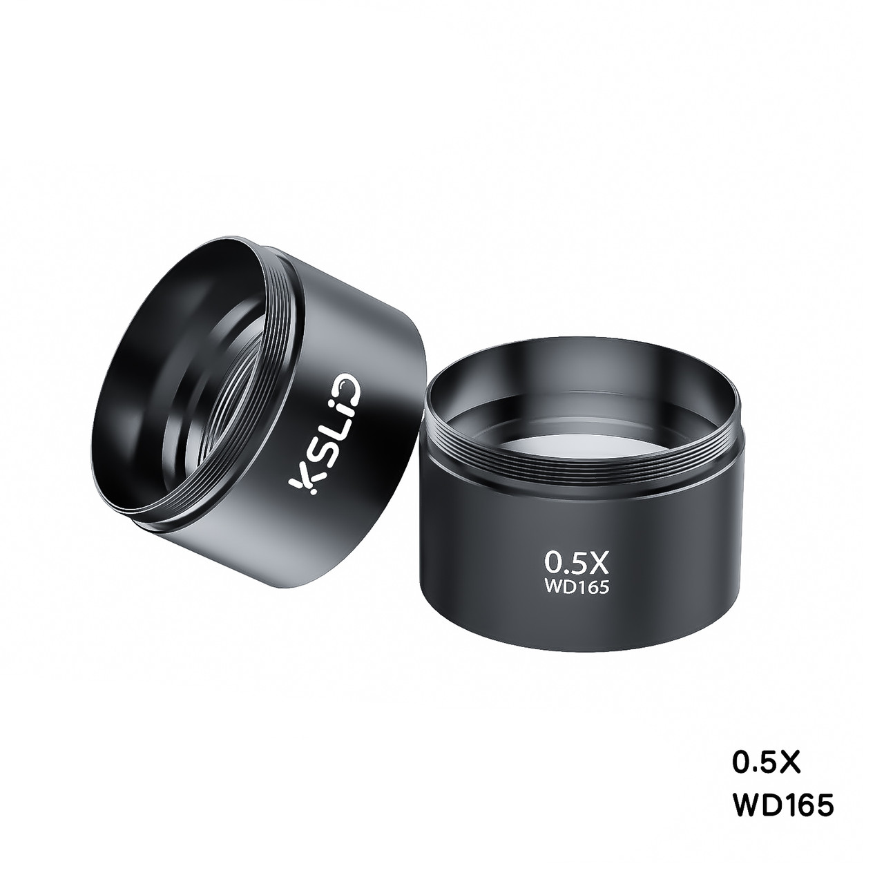 Лінза (Барлоу) для об'єктиву мікроскопа KSLID (RF4) WD165 0.5x (чорна)