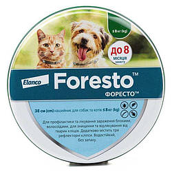 Foresto (Форесто) - Нашийник від бліх та кліщів котів та собак дрібних порід, 38 см